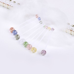 Accessoires de corps sexy anneau de ventre tige souple acrylique longue tige paillettes femmes enceintes anneau de <span class=keywords><strong>nombril</strong></span> accessoires de <span class=keywords><strong>piercing</strong></span> ventre - Product Image 4