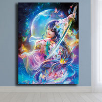 Ever Moment Diamond Painting Girl Japanese Style AB Drill Kits Picture of Rhinestone Diamond Embroidery Handmade 3F226