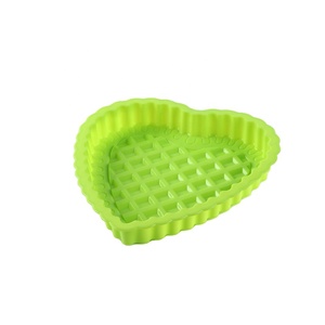 Stampo in Silicone realizzato in fabbrica con ghirlanda a cuore <span class=keywords><strong>per</strong></span> torte da bambino e ragazza - Product Image 1