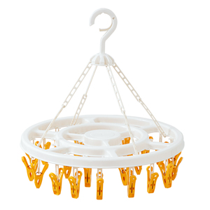 Hot Sale Space-Saving Round Socks Clothes <strong>Hanger</strong> with Hooks Convenient <strong>Clips</strong> for Household Use - Product Image 1