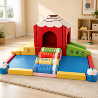 Château de jeu intérieur pour enfants, équipement de terrain de jeu intérieur, maisonnette de jeu pour tout-petits, équipement de jeu souple pour location événementielle