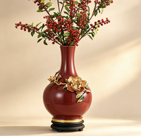 Vase en céramique et porcelaine rond, moderne, de luxe, décoratif pour la maison, style nordique, élégant et unique, pour fleurs, vente en gros, fabricant