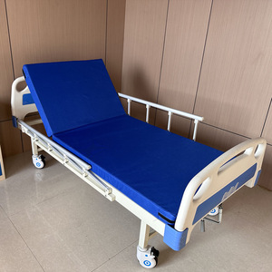 Kangwan Hand Cranked Hospital <b>Bed</b> <b>Single</b> Crank Nursing <b>Bed</b> Metal Frame <b>Adjustable</b> For Home And Hospital Use - Product Image 3