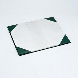 Alfombrilla de Lujo Irregular de Acero Inoxidable para Clasificación de Joyas 11"x17" Verde con Protección de Esquinas Blanca SUNTOOLS/STIPL - Product Image 1