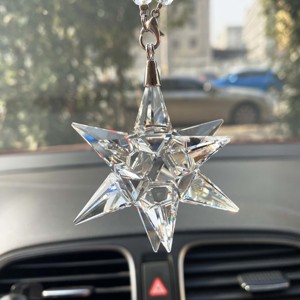 Adorno de Estrella de Cristal Brillante para Decoración Colgante de Árbol de Navidad - Product Image 4