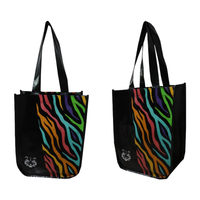 Sacs de shopping en tissu laminé non tissé pliables écologiques de haute qualité, faible MOQ, sacs non tissés laminés réutilisables