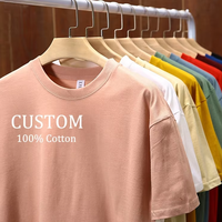 Camiseta Casual Extra Grande de Lujo, 100% Algodón, Tejido Sólido de 250 g/m², para Hombre y Mujer, 19 Colores, Diseño Personalizable
