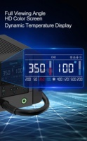 IParts QUICK 861 Pro Station de reprise d'air chaud Station de soudage Affichage numérique intelligent Station de dessoudage 1300W pour puce PCB