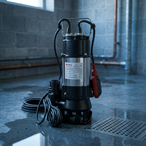 Bomba Sumergible para Aguas Residuales SS SAMSON Family Homes, Modelo V450F, Eléctrica, 0.45HP, 200LPM, Flujo de 8.5m, Salida - Product Image 1