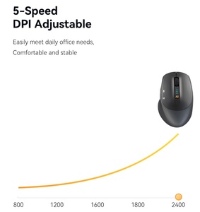 Mouse da Gaming Wireless AI Smart 2.4G con Laser, DPI Regolabile, Tracciamento Ottico e Retroilluminazione LED Disponibile - Product Image 4