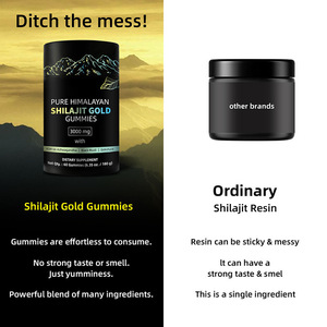Жевательные конфеты OEM ODM SHILAJIT GOLD 300 мг с ашвагандхой и гокшурой, энергетическая добавка для мужчин, 60 штук, 180 г, без ГМО, без глютена - Product Image 5