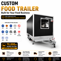 Camion de restauration BBQ abordable de 16 pieds, remorque à hot-dogs, remorque de cuisine mobile pour restauration rapide à vendre aux États-Unis.