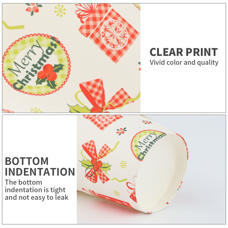 Custom logo biodegradable paper coffee cups for hot drinks