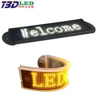 Module LED flexible à commande sans fil, affichage numérique programmable à défilement de texte, affichage publicitaire en Chine, OEM, portable, SDK souple