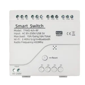 Tuya Smart Home Relais 4CH Wifi Commutateur Module 110V 220V 85-250V 4 Canaux Radio APP Télécommande Récepteur
