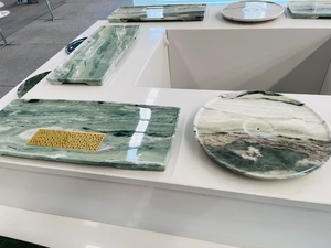 Losas de mármol verde <span class=keywords><strong>Vitoria</strong></span> de China Verde, azulejos de piedra Natural, corte personalizado para pisos, revestimiento de paredes, mesas y bañera de baño - Product Image 2