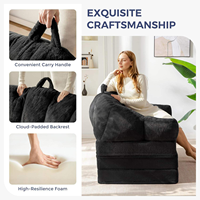 Multifunktionales Klappsofa Tragbares Komprimiertes Klappsofa-Bett Neues Design Sofasessel Indoor Chaiselongue Sitzsack-Sessel