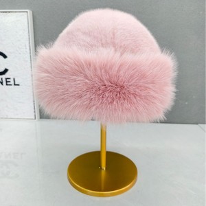 <strong>Fluffy</strong> Faux Fur Breathable Bucket <strong>Hat</strong> for Women Luxury Plush Warm Winter <strong>Hat</strong> Thick Snowy Day - Product Image 5