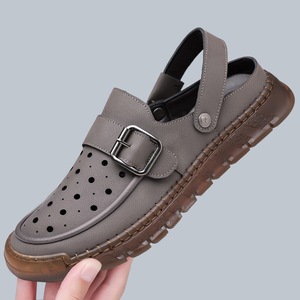 Men's Summer Flat <b>Clog</b> Sandals Steel Toe Breathable Waterproof Lightweight Outdoor Wear - Product Image 3