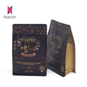 Bolsa de <span class=keywords><strong>café</strong></span> con logotipo personalizado del fabricante, bolsa de <span class=keywords><strong>café</strong></span> con válvula de fondo plano, cremallera de embalaje de té en polvo - Product Image 5