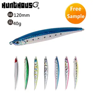 Umpan Pancing Hunthouse, Umpan Pancing Renang Trolling Laut Mesin Umpan Ikan Tanpa Cat Prop Topwater Oem Pemikat Pensil Air Tawar Kosong