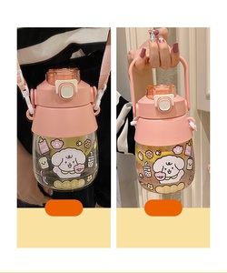 1000ml trẻ em lớn cô gái khả năng chịu nhiệt độ cao nhựa chống thả dễ thương thể thao và tập thể dục bụng lớn cup - Product Image 5