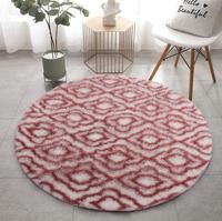 Tapis ronds lavables en machine, modernes pour la chambre à coucher, tapis moelleux, tapis pour chambre d'enfant, tapis circulaire duveteux, tapis personnalisé