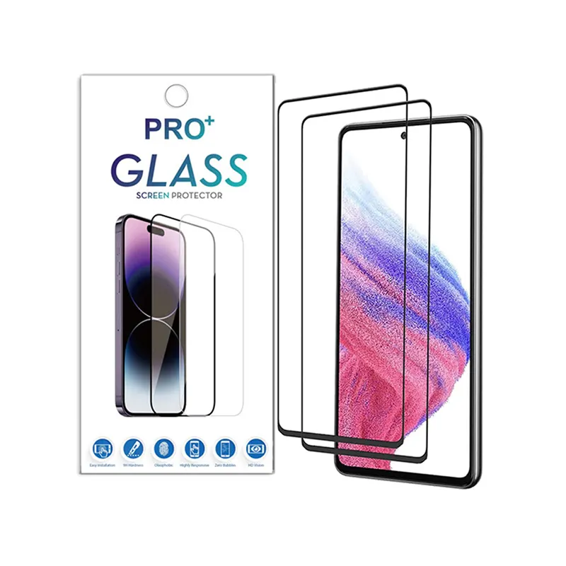 Tempered glass screen protector for samsung s20 fe full cover 9h tempered glass screen protector for samsung A54 a73 5g