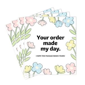 Carte de remerciement personnalisée en gros avec design gratuit, carte de remerciement professionnelle colorée, impression de cartes de vœux pour la décoration de boîtes cadeaux - Product Image 1