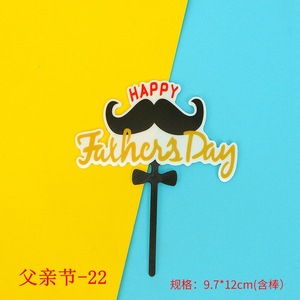 Nuovo Arrivo: Decorazione per Cupcake in Acrilico 'Dad Bake', Topper per Torta '<span class=keywords><strong>Papa</strong></span> I Love You <span class=keywords><strong>Daddy</strong></span>' per Decorazioni Dolciarie - Product Image 4
