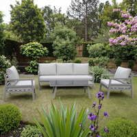 Mobilier d'extérieur en aluminium moderne jardin métal patio ensemble de meubles d'extérieur