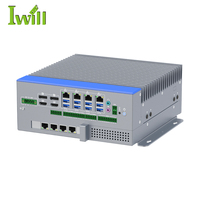 PC Gateway Industrial de Alta Calidad con Tel de 12ª, 13ª y 14ª Generación Core I3 I5 I7, IoT, 4GbE LAN, 8USB3.1, 6COM, Computadora Industrial