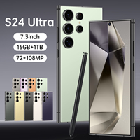 Smartphone S24 Ultra 5G con Pantalla HD de 7.3'', Cámara de 108MP, 16GB+1TB de Almacenamiento, Android 13, Soporte en Francés, Precio Directo de Fábrica