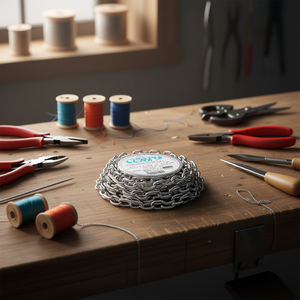 Catena in Metallo Ilan 14x21mm 11M Argento per Creazione di Gioielli - Product Image 3