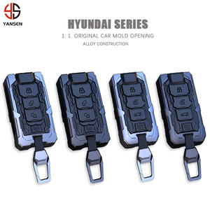 Portachiavi per auto in lega custodia custodia protettiva per Hyundai Tucson Santa Fe I30 I40 Creta IX25 IX45 Solaris <span class=keywords><strong>Kona</strong></span> Elantra Creta - Product Image 1