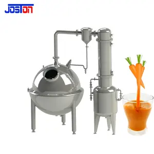 JOSTON paslanmaz çelik SS304/SS36L topu tipi endüstriyel buhar ısıtma vakum evaporatör makinesi