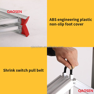 Di động khung nhôm 3/4/5 Bước mở rộng thang thanh thang có thể truy cập Chiều cao Telesteps chống trượt bàn đạp nhỏ gọn hộp thang - Product Image 3