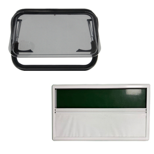 Ventana Ajustable para RV de 900*900mm, Ventana Abatible de Aluminio con Persiana Opaca y Mosquitera para Remolque, <span class=keywords><strong>Caravana</strong></span>, Autocaravana - Product Image 1