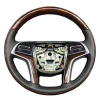 Commande au volant pour Cadillac Escalade 2017 2019 XTS 2016 Bois/Fibre de carbone/Cuir/Daim