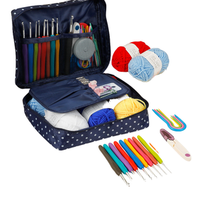 <span class=keywords><strong>Kit</strong></span> Set da Uncinetto SHJ per Principianti Adulti con Filato, Borsa per Accessori, Componenti e Forniture per Artigianato Fai-da-Te - Product Image 1