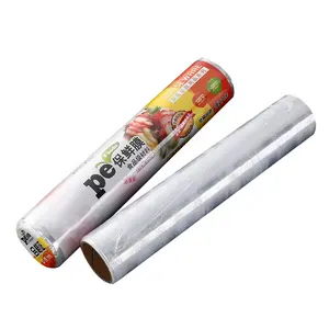 Self-adhesive Keep Fresh film Plastic Stretch Film Wrapping Supplier High Quality Customized PVC Disposable Food Plastic Wrapper