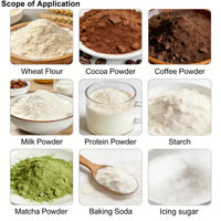 Machine de remplissage et d'emballage semi-automatique à vis sans fin pour poudre de talc et poudre corporelle, formats 500g, 1kg, 2kg, 5kg, en Doypack