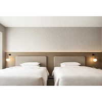 Mobilier complet personnalisé en bois pour hôtel, mobilier de luxe moderne pour chambre d'hôtel 3 étoiles