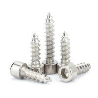 ST2.5 ST3 ST3.5 ST4 ST5 ST6 Vis autotaraudeuse à tête hexagonale à six pans creux A4-70 en acier inoxydable 316 Tête Allen autotaraudeuse