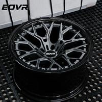 Rines EVOR de 2 Piezas en Gris Metálico, Fibra de Carbono para Mercedes C8 SF90, Rines Cóncavos de Aleación de 16-26 Pulgadas, Rines de Lujo para Auto de 16 Pulgadas