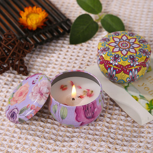 Vela Aromática de Cera de Soja en Lata, Vela de Aromaterapia sin Humo, Regalo Ideal para Cumpleaños, Recuerdo de Boda y Fiesta - Product Image 3