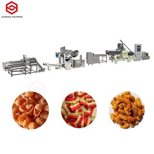 Línea automática de producción de aperitivos de acero inoxidable eléctrica/diésel/a gas con engranajes Snack Bugles Chips <span class=keywords><strong>Doritos</strong></span> - Product Image 2