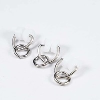 Accessoires de rideaux : Rail de rideau simple en acier style shabby chic nickel/or CH3202