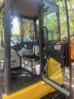 Mini-excavatrice sur pneus d'occasion Kobelco SK55-6 de 5,5t, poids opérationnel, moteur EC, modèle 2020, capacité de la benne de 0,3m, pompe moteur 40kw, Japon