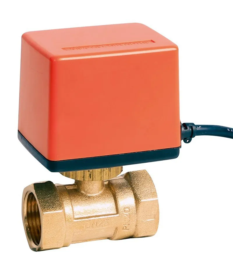 TKFM Two way threaded connection electric motorized brass ball valve supplier